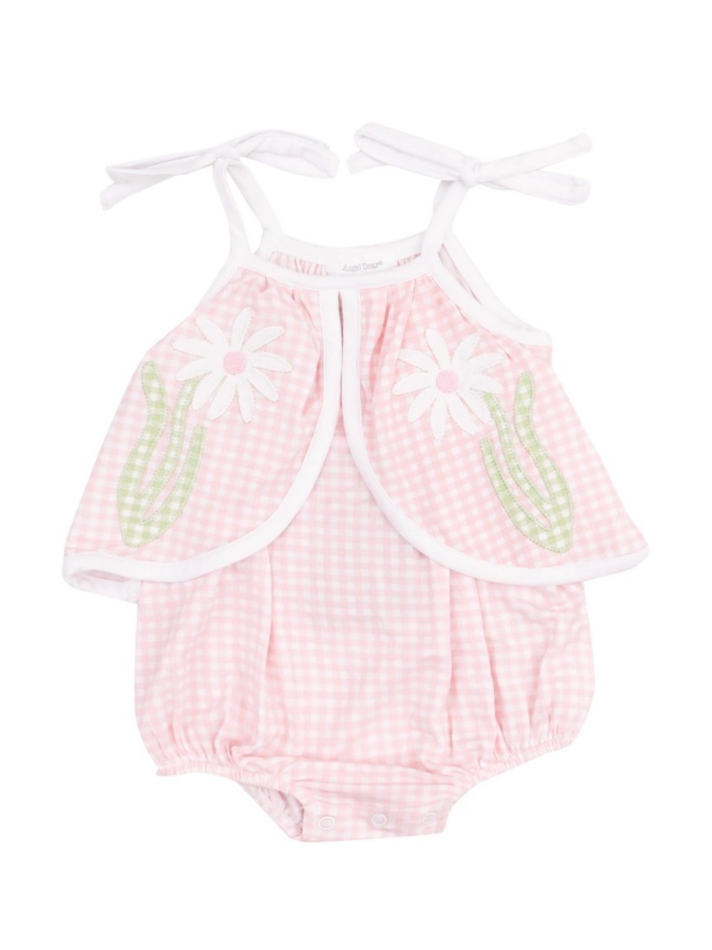 Angel Dear - Swing Front Bubble - Pink Gingham Flowers